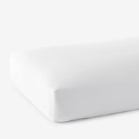 Premium Smooth Supima® Cotton Wrinkle-Free Sateen Fitted Bed Sheet - White, Deep Pocket Queen,White
