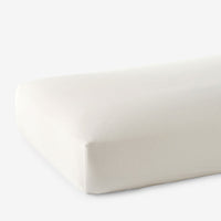 Premium Smooth Supima® Cotton Wrinkle-Free Sateen Fitted Bed Sheet - Ivory, Deep Pocket Queen,Ivory