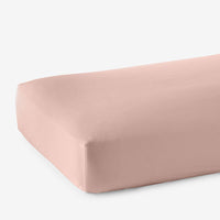 Premium Smooth Supima® Cotton Wrinkle-Free Sateen Fitted Bed Sheet - Rose, Deep Pocket Queen,Rose