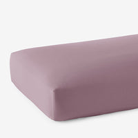 Premium Smooth Supima® Cotton Wrinkle-Free Sateen Fitted Bed Sheet - Wisteria, Deep Pocket Queen,Wisteria