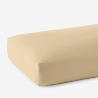Premium Smooth Supima® Cotton Wrinkle-Free Sateen Fitted Bed Sheet - Yellow, Deep Pocket Queen,Yellow