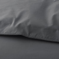 Premium Cool Supima® Cotton Percale Deep Pocket Bed Sheet Set - Pewter, Queen,Pewter