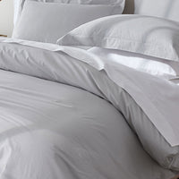 Premium Cool Supima® Cotton Percale Deep Pocket Bed Sheet Set - Pearl Gray, Queen,Pearl Gray