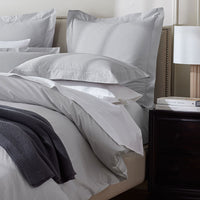 Premium Cool Supima® Cotton Percale Deep Pocket Bed Sheet Set - Pearl Gray, Queen,Pearl Gray