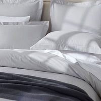 Premium Cool Supima® Cotton Percale Deep Pocket Bed Sheet Set - Pearl Gray, Queen,Pearl Gray