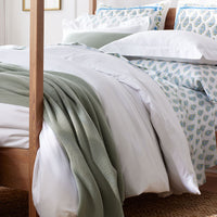 Premium Cool Supima® Cotton Percale Deep Pocket Bed Sheet Set - White, Queen,White