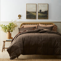 Premium LoftAIRE™ Down Alternative Blanket - Dark Brown, Twin,Dark Brown