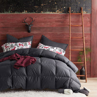 Quilted Sham - Charcoal Gray, Standard,Charcoal Gray