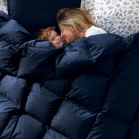 Quilted Sham - Navy Blue, Standard,Navy Blue