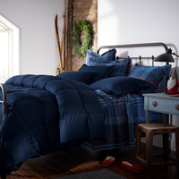 Quilted Sham - Navy Blue, Standard,Navy Blue