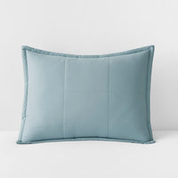 Quilted Sham - Sea Mist, Standard,Sea Mist