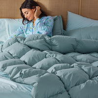 Quilted Sham - Sea Mist, Standard,Sea Mist