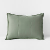 Quilted Sham - Thyme, Standard,Thyme