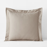 Premium Smooth Supima® Cotton Wrinkle-Free Sateen Sham - Light Birch, Euro,Light Birch