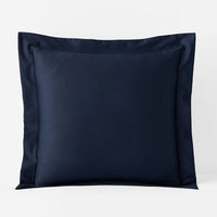 Premium Smooth Supima® Cotton Wrinkle-Free Sateen Sham - Navy, Euro,Navy