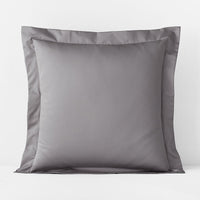 Premium Smooth Supima® Cotton Wrinkle-Free Sateen Sham - Silver, Euro,Silver