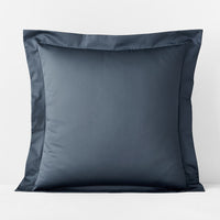 Premium Smooth Supima® Cotton Wrinkle-Free Sateen Sham - Steel Blue, Euro,Steel Blue