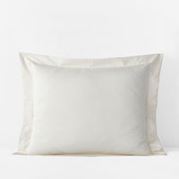 Premium Smooth Supima® Cotton Wrinkle-Free Sateen Sham - Ivory, Standard,Ivory