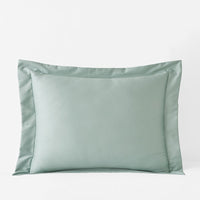 Premium Smooth Supima® Cotton Wrinkle-Free Sateen Sham - Sea Mist, Standard,Sea Mist