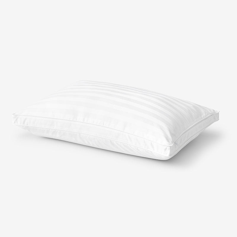 Dual Memory Foam and Gel Fiber Pillow - White,White