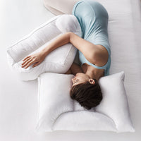 Duo Sleep Neck Posture Pillow - White,White