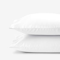 Premium Smooth Supima® Cotton Wrinkle-Free Sateen Pillowcase Set - White, Standard,White