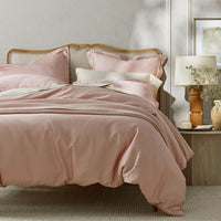 Premium Smooth Supima® Cotton Wrinkle-Free Sateen Pillowcase Set - Rose, Standard,Rose