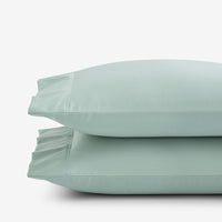 Premium Smooth Supima® Cotton Wrinkle-Free Sateen Pillowcase Set - Sea Mist, Standard,Sea Mist