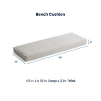 Bench Cushion - Taupe,Taupe
