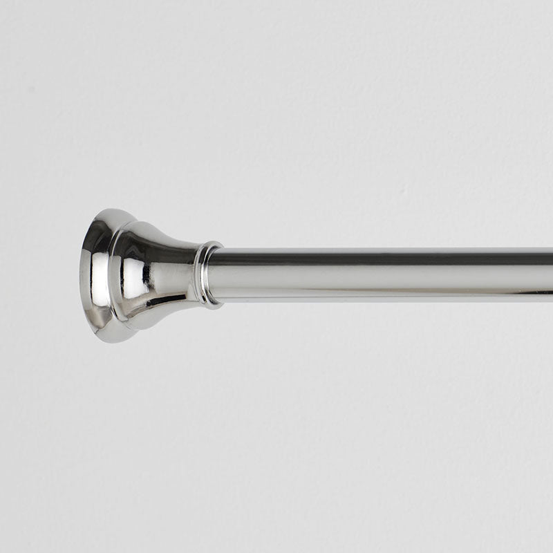 Broadway Decorative Metal Adjustable Shower Rod,Chrome