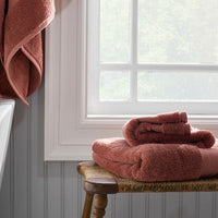 Regal Egyptian Cotton Washcloths, Set of 2 - Clay,Clay