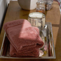 Regal Egyptian Cotton Washcloths, Set of 2 - Clay,Clay