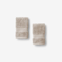 Regal Egyptian Cotton Washcloths, Set of 2 - Oatmeal,Oatmeal