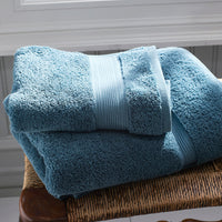 Regal Egyptian Cotton Washcloths, Set of 2 - Ocean Blue,Ocean Blue