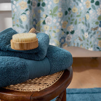 Regal Egyptian Cotton Washcloths, Set of 2 - Ocean Blue,Ocean Blue