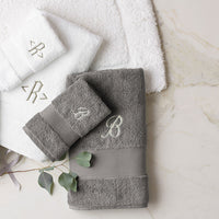 Regal Egyptian Cotton Washcloths, Set of 2 - White,White