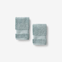 Regal Egyptian Cotton Washcloths, Set of 2 - Spa Green,Spa Green