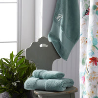 Regal Egyptian Cotton Washcloths, Set of 2 - Spa Green,Spa Green