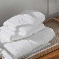 Regal Egyptian Cotton Washcloths, Set of 2 - White,White