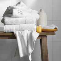 Sterling Supima® Cotton Washcloths, Set of 2 - White,White