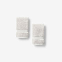 Sterling Supima® Cotton Washcloths, Set of 2 - Ivory,Ivory