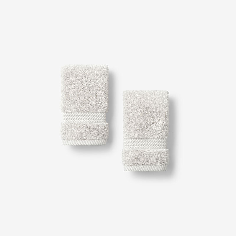Sterling Supima® Cotton Washcloths, Set of 2 - Ivory,Ivory