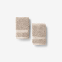 Sterling Supima® Cotton Washcloths, Set of 2 - Latte,Latte