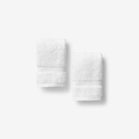 Sterling Supima® Cotton Washcloths, Set of 2 - White,White