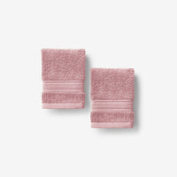 Turkish Cotton Washcloths, Set of 2 - Blush,Blush