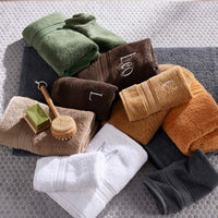 Turkish Cotton Washcloths, Set of 2 - White,White