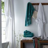 Turkish Cotton Washcloths, Set of 2 - Deep Teal,Deep Teal