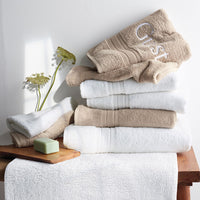 Turkish Cotton Washcloths, Set of 2 - White,White