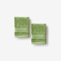 Turkish Cotton Washcloths, Set of 2 - Kiwi Green,Kiwi Green