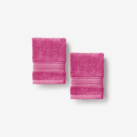 Turkish Cotton Washcloths, Set of 2 - Magenta Pink,Magenta Pink